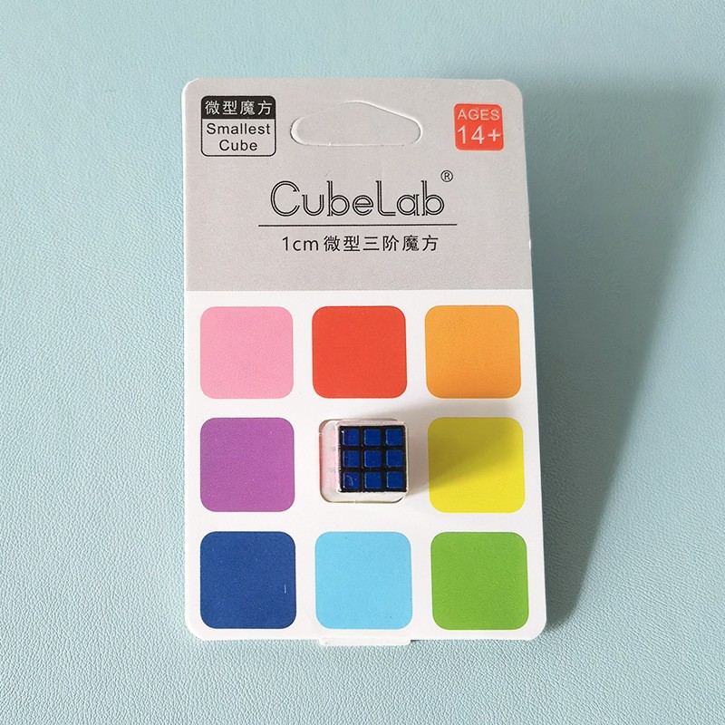 1 cm Mini Cube 3x3x3 thu nhỏ Cube 3x3x3 tốc độ Cube micro cube 3*3 Ngón Tay Cube nhỏ dễ thương Cube 1 cm người lớn giáo dục đồ chơi