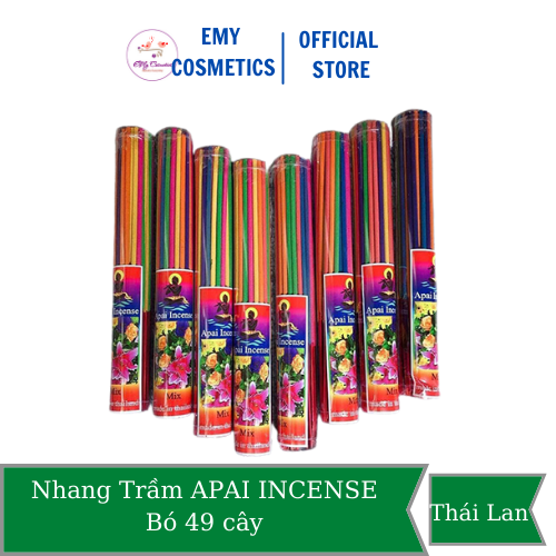 [HCM]Nhang Trầm Hương Thái Lan Bó 49 Cây Nhìu Màu