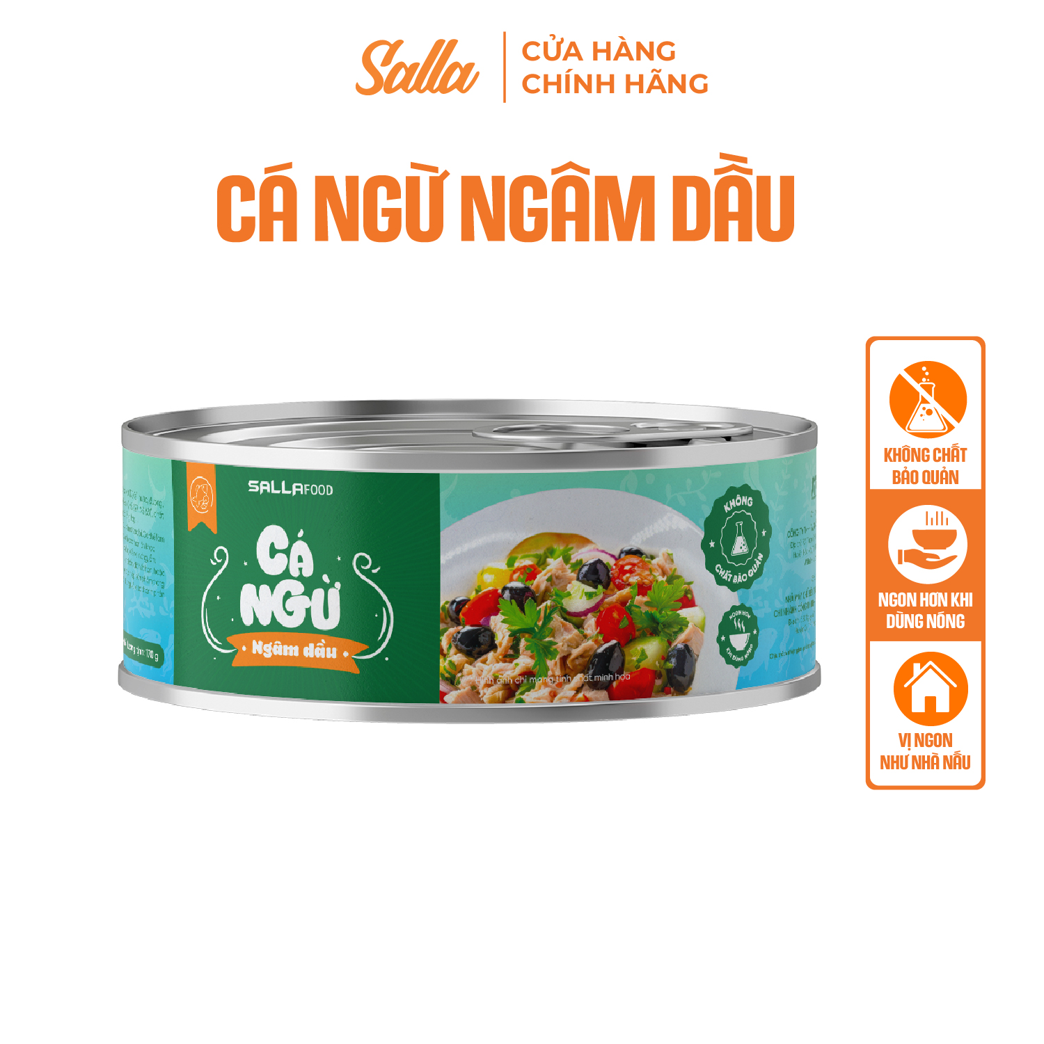 Cá Ngừ Ngâm Dầu Sallafood - Hộp x 170g