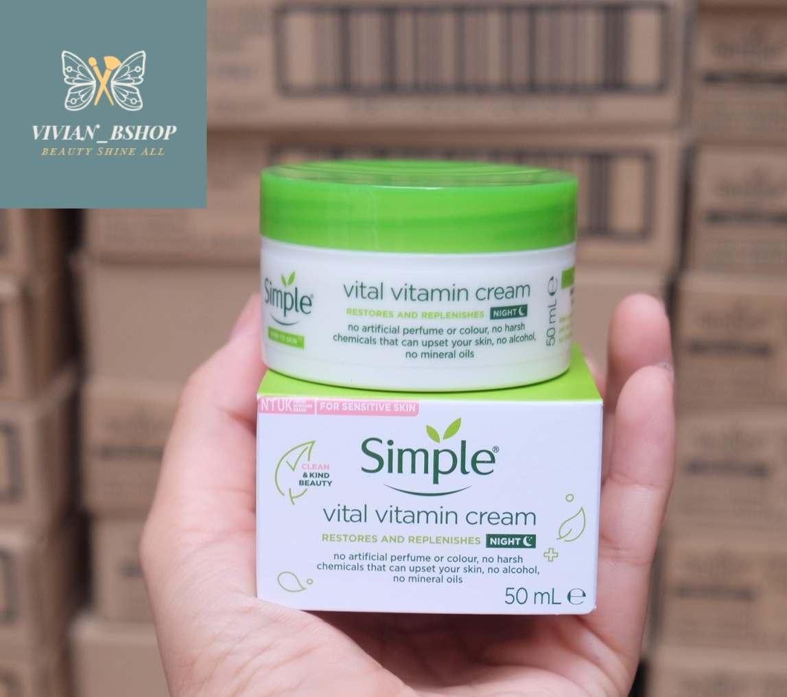 Kem Dưỡng Ban Đêm Simple Kind To Skin Vital Vitamin 50ml