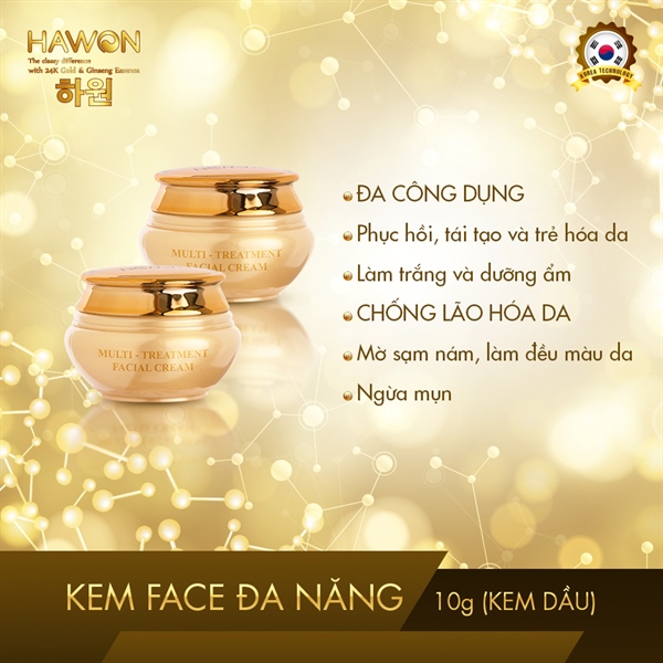 Kem face đa năng tinh chất vàng – nhân sâm
