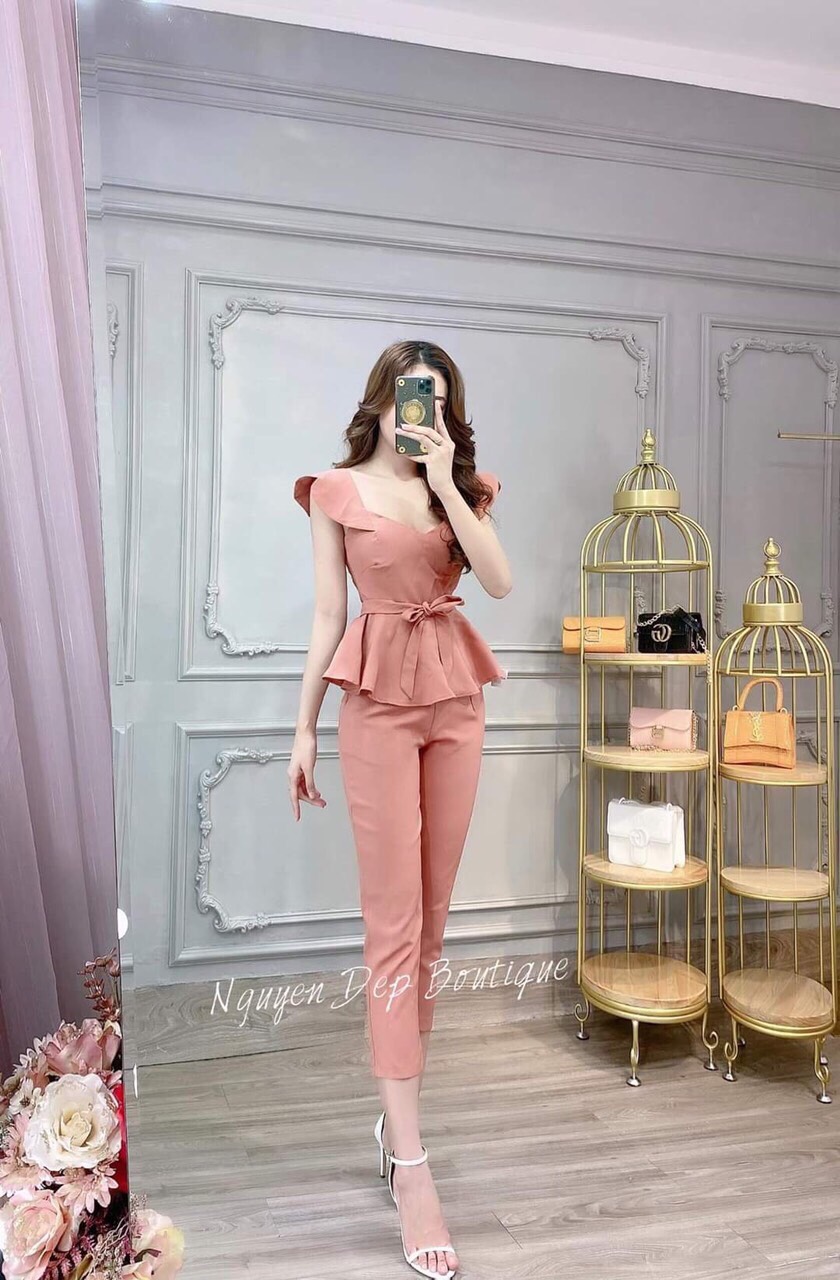 Sét bộ đồ ngủ áo 2 dây chất umi quần áo cực xinh thời trang great7