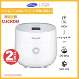 Nồi cơm điện tử CUCKOO CR-0675F 1,08 lít Hàng Chính Hãng Bảo Hành 2 Năm, Nồi cơm điện tử Cuckoo dễ sử dụng nấu cơm ngon nhanh chín - Siêu Thị SafeMall