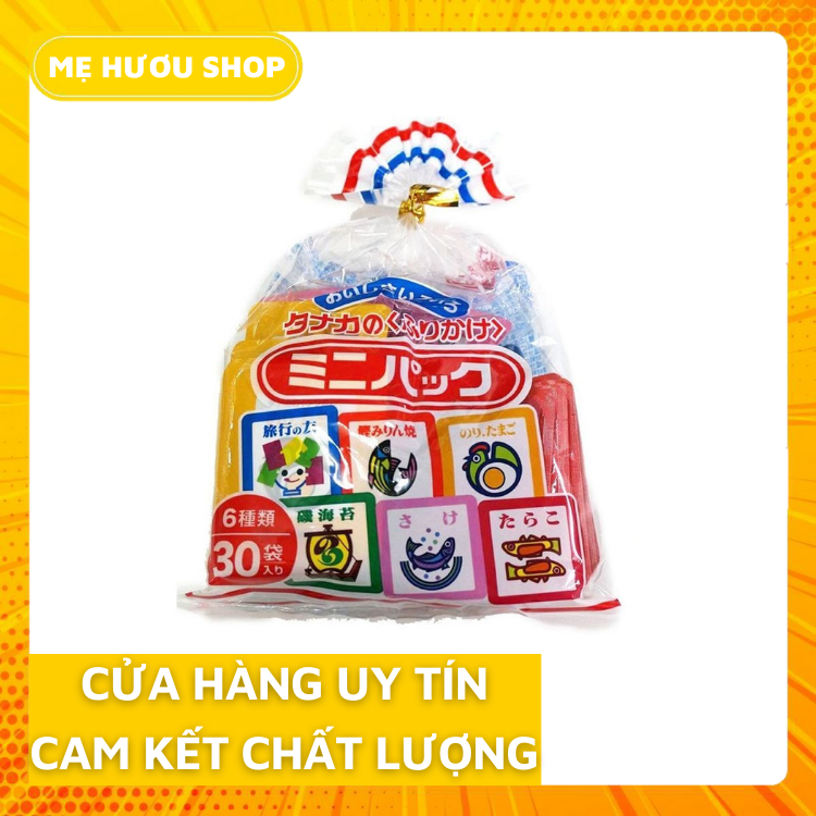 Gia Vị Hạt Rắc Cơm Rắc Cháo Cho Bé Ăn Dặm 30 Gói Nội Địa Nhật Bản Furikake Tanaka Food 6 Vị Dành Cho Bé 1Tuổi Bổ Sung Dinh Dưỡng Như Sắt Đạm Kẽm Canxi Vitamin Cho Bé Được Phát Triển Toàn Diện Về Trí Tuệ Date 10/2022