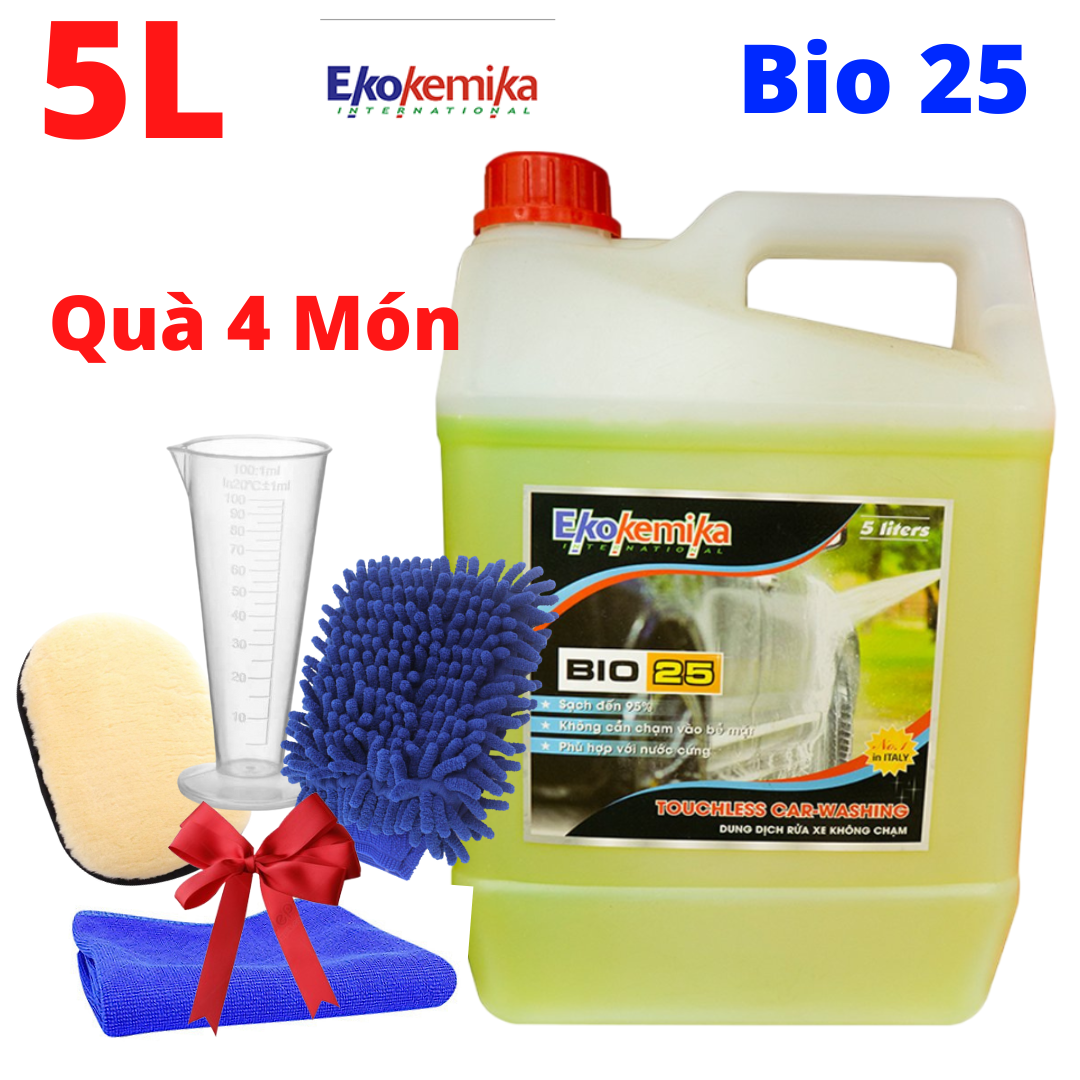 Dung dịch rửa xe không chạm Ekokemika BIO 25 5L Kèm Quà 4 Món