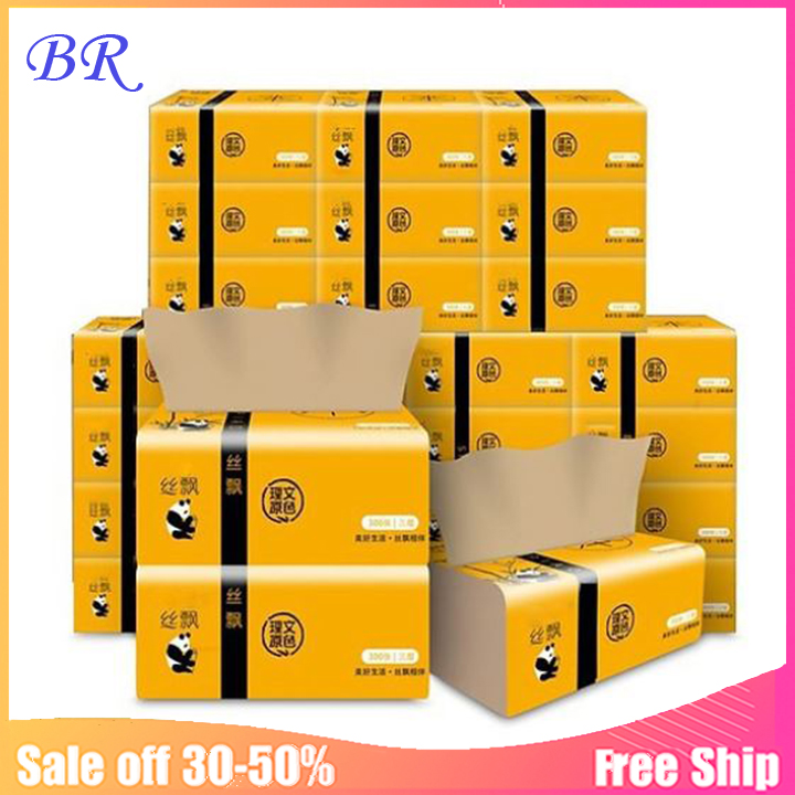 Combo 10 gói giấy ăn gấu trúc sipao.