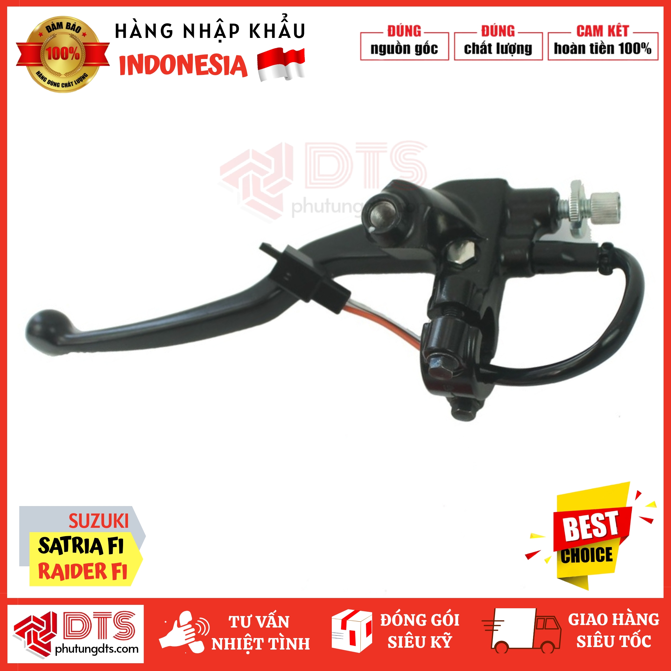 Cùm tay côn gắn Satria Fi - Raider Fi nhập chính hãng Suzuki indo