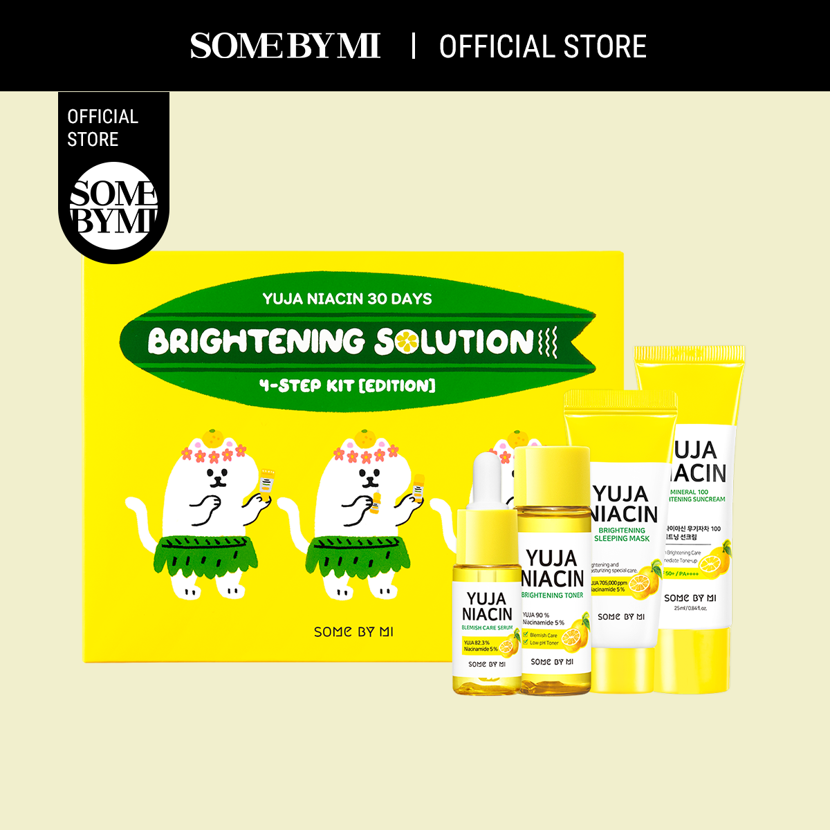 Bộ sản phẩm dưỡng sáng Some By Mi Yuja Niacin 30 Days Brightening Solution 4-Step Kit-Edition