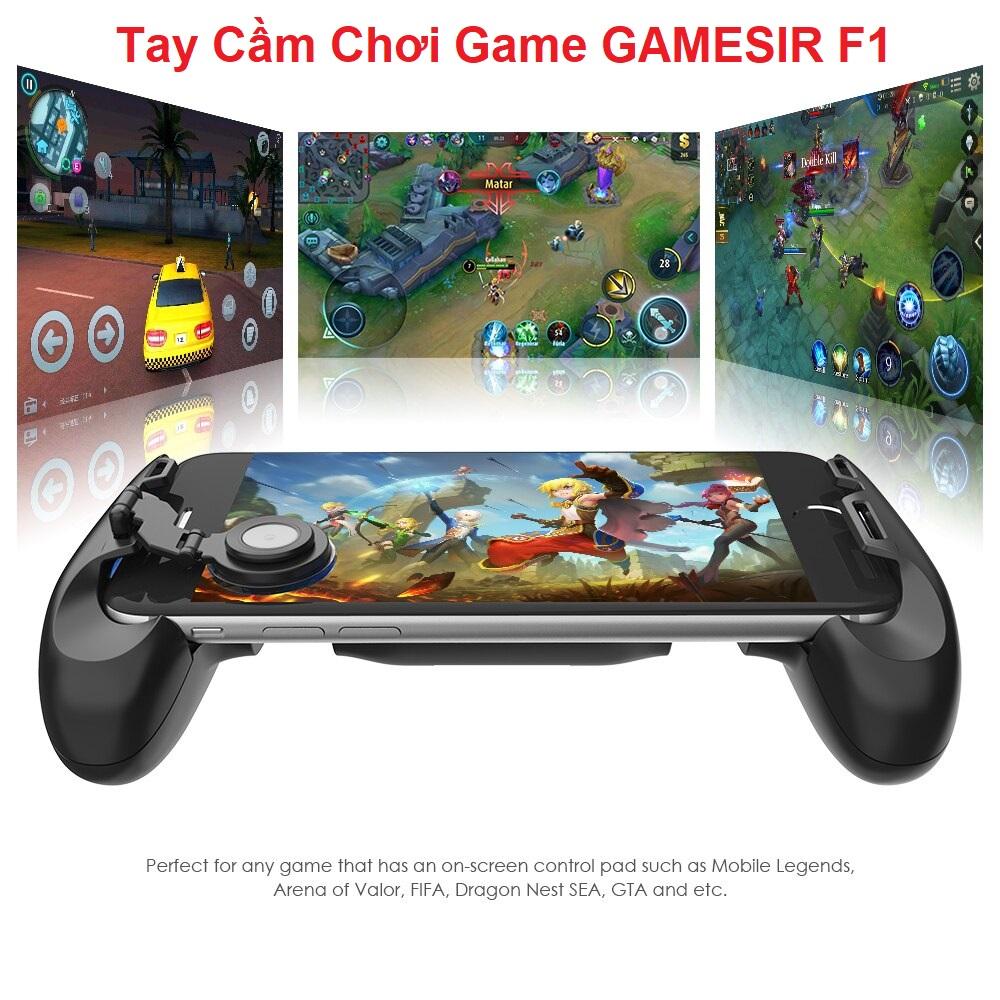 Tay Cầm Chơi Game Liên Quân, Tay Cầm Điện Thoại, Tay Cầm Chơi Game GameSir F1 Kiểu Dáng Đẹp, Chất Liệu Cao Cấp, Kèm Nút Bấm Nhạy Và Nhanh, Chơi Game Điện Thoại Thỏa Thích, Phù Hợp Android, IOS.