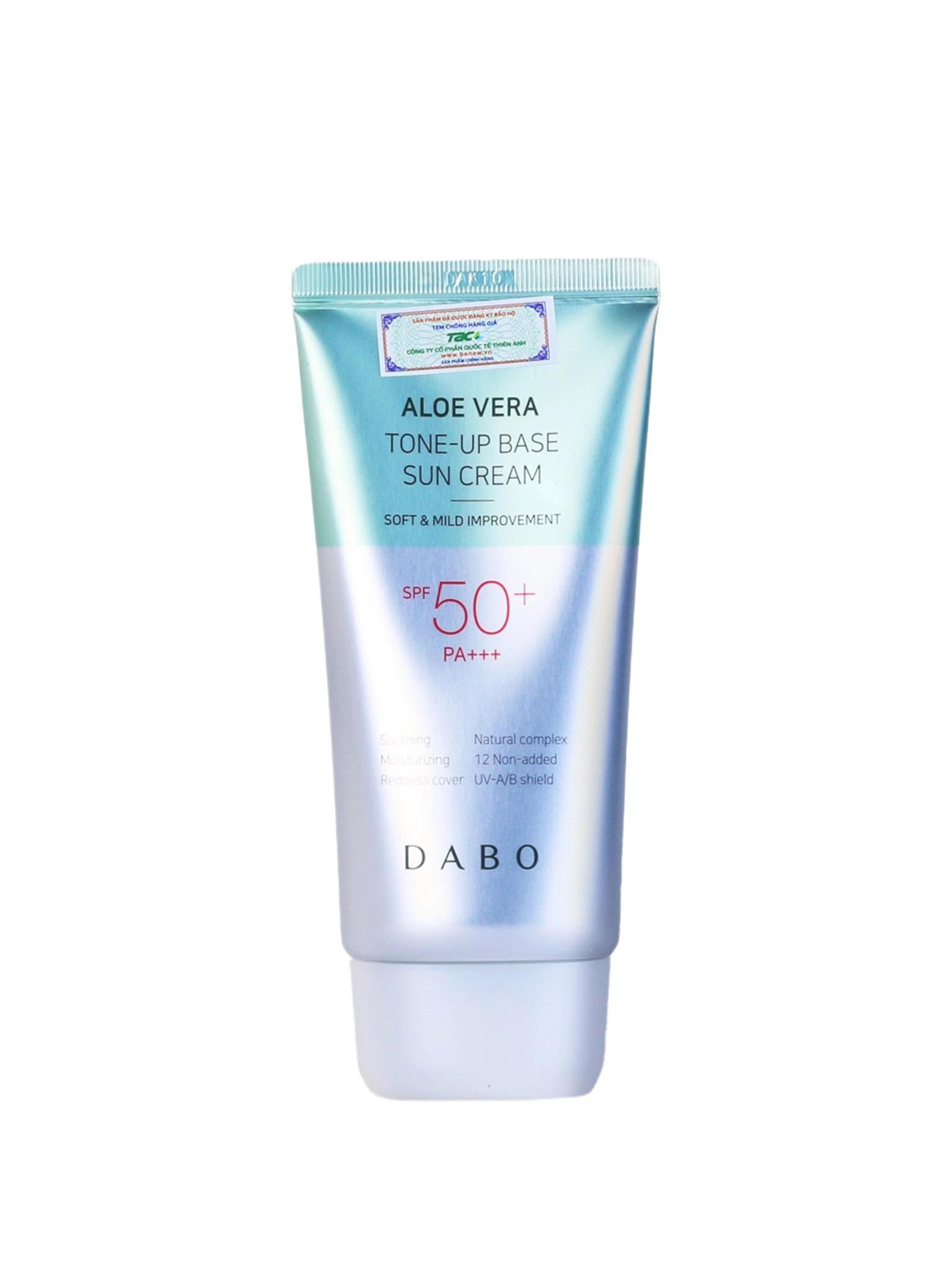Kem chống nắng Lô Hội dưỡng da, nâng tone DABO Aloe Vera Tone-up Base Sun Ceram (70ml)