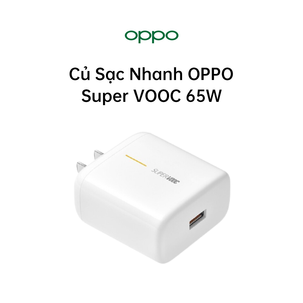 Củ sạc 65w super vooc find x2 pro chính hãng lõi vàng siêu nhanh dùng được cho tất cả điện thoại