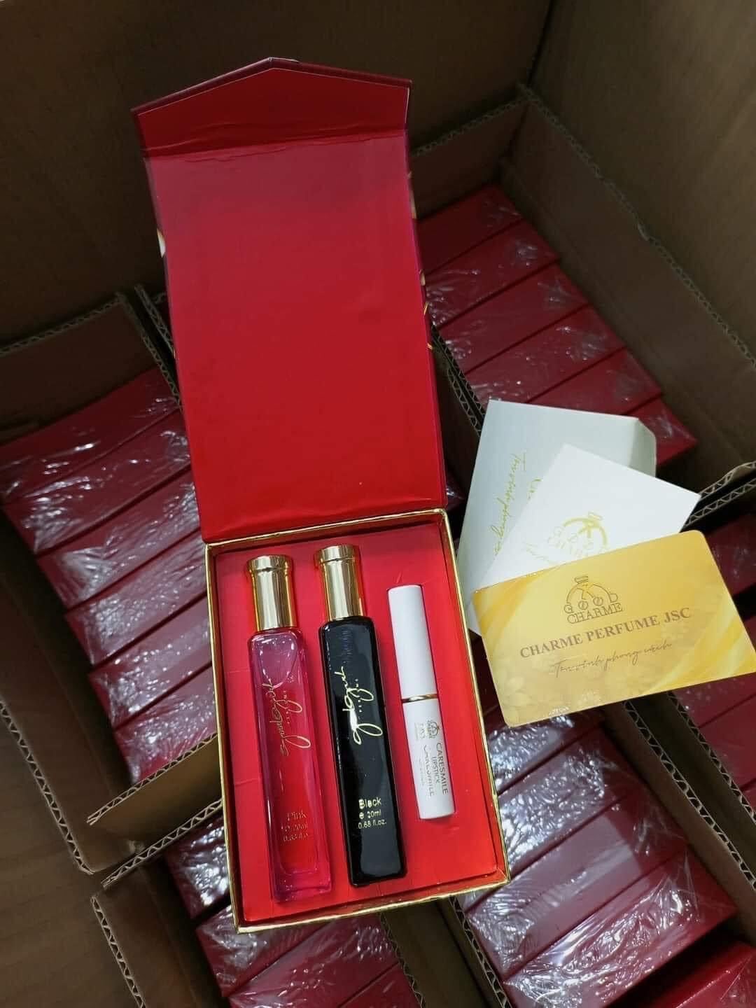 Set 2 nước hoa good girl 20ml + son dưỡng