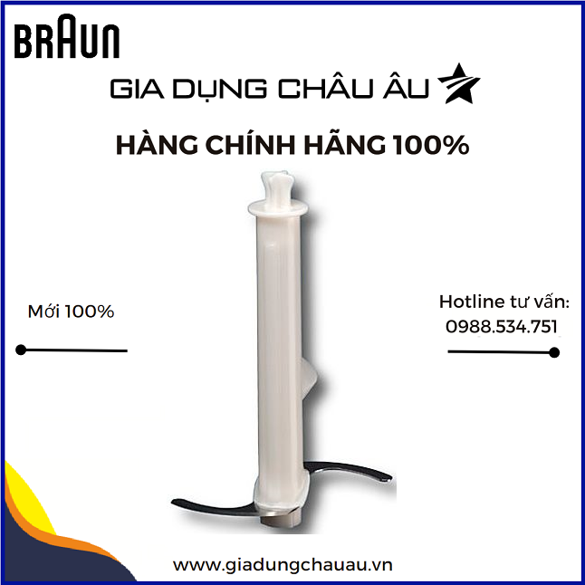 [CHÍNH HÃNG][HCM]Phụ kiện lưỡi dao xay thịt của cối xay đá Braun 1250ml - lưỡi dao xay sinh tố - lưỡi dao suôn cối xay Braun 1250ml  cối xay Braun 1.2L 1.25 L - Hàng chính hãng - Lưỡi dao cối Braun 1250ml
