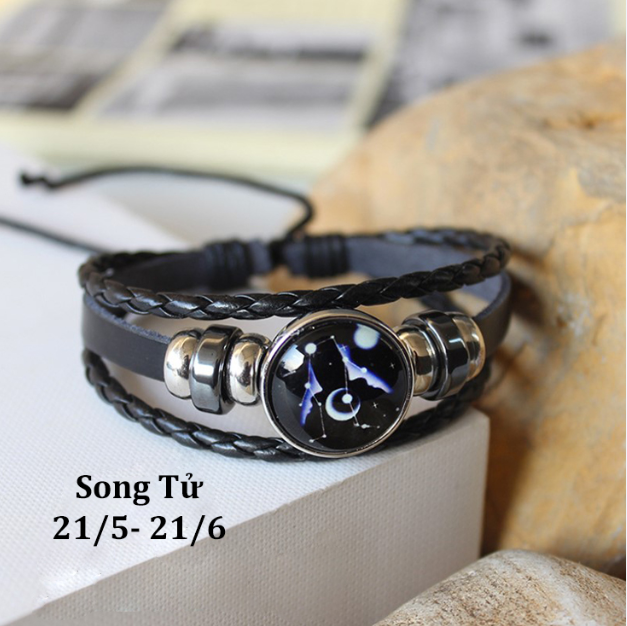 Vòng đeo tay nam nữ SONG TỬ cung hoàng đạo mật ngữ 12 chòm sao