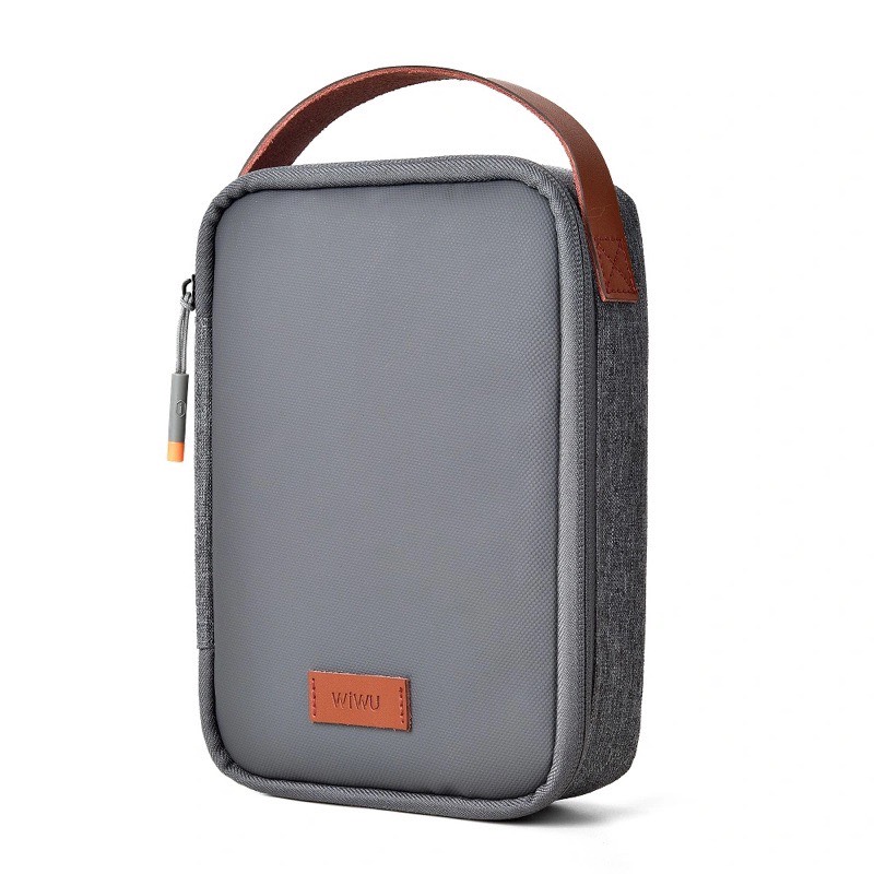 Túi xách đựng phụ kiện đồ công nghệ WIWU minimal Tech pouch , chia nhiều ngăn đựng sạc , cáp , chuột , pin dự phòng