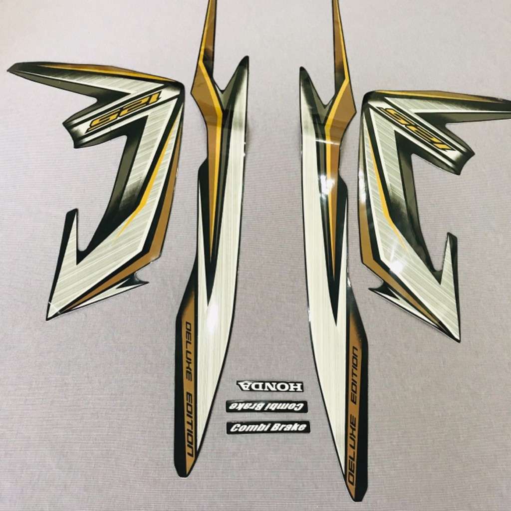Nguyên bộ tem rời thái dán xe máy Honda Airblade 2014 màu vàng zin