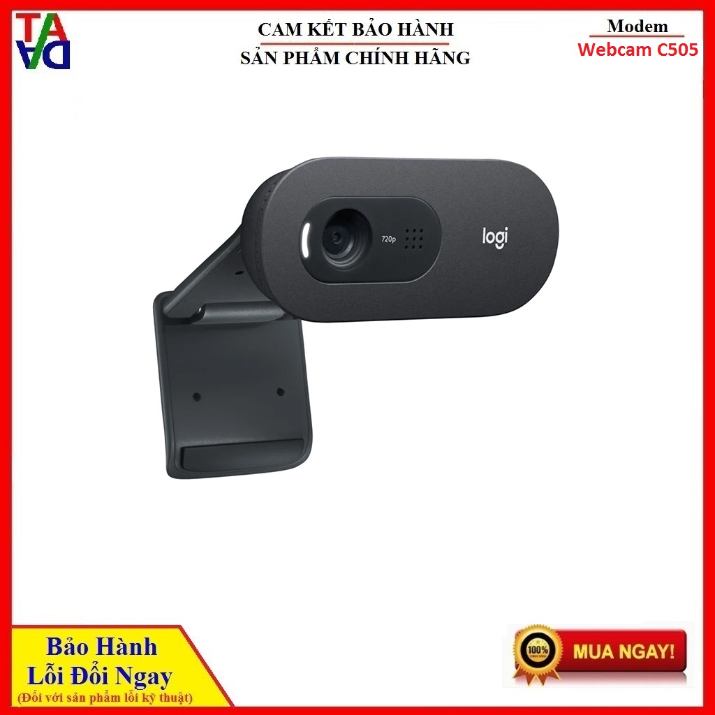 Webcam logitech c505 fullhd 720p - hàng chính hãng - bảo hành 24 tháng