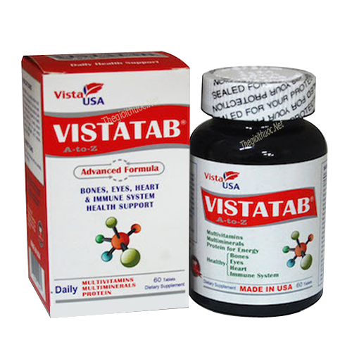 Vitamin tổng hợp Vistatab ( Lọ 60 viên Sản xuất taị Mỹ)