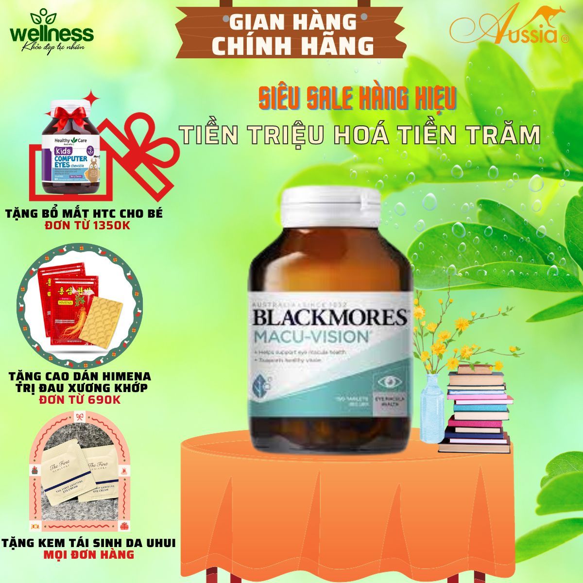 Viên uống bổ mắt, giảm căng Blackmores Macu vision