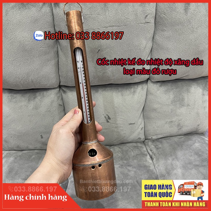 Nhiệt kế cốc bao đo nhiệt độ xăng dầu
