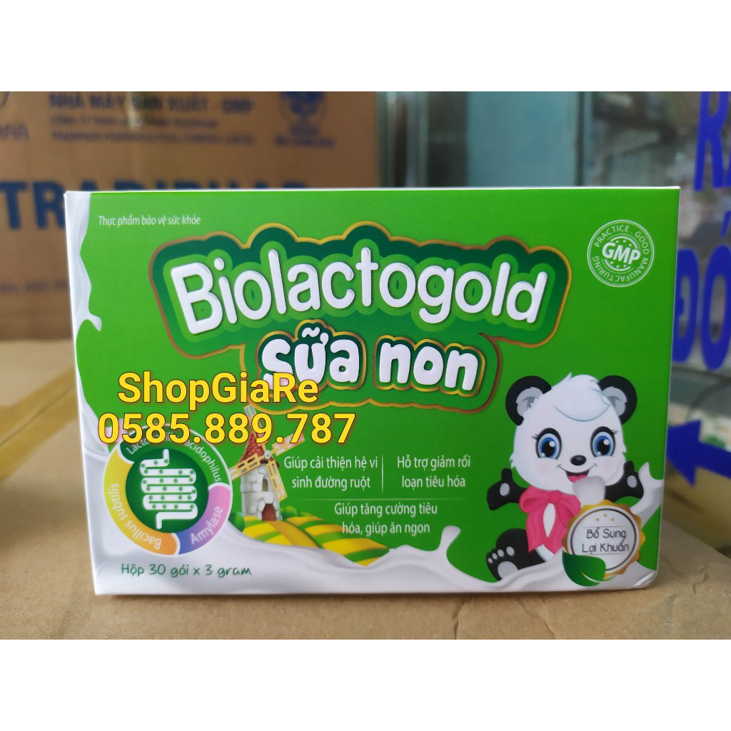 Biolactogold Sữa non giúp cân hằng hệ vi sih đường ruột, giảm rối loạn tiêu hóa, tăng cường sức đề k