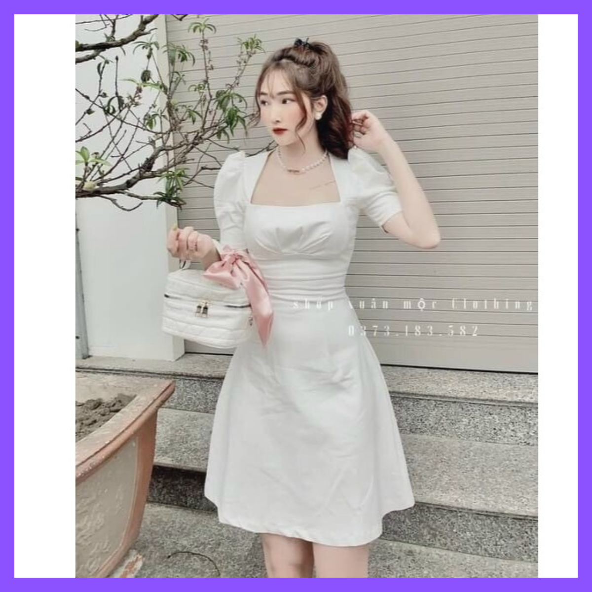 Váy Công chúa siêu xinh Váy Dáng Suông Thiết Kế, váy KaKi co giãn thỏe mái, thanh lịch