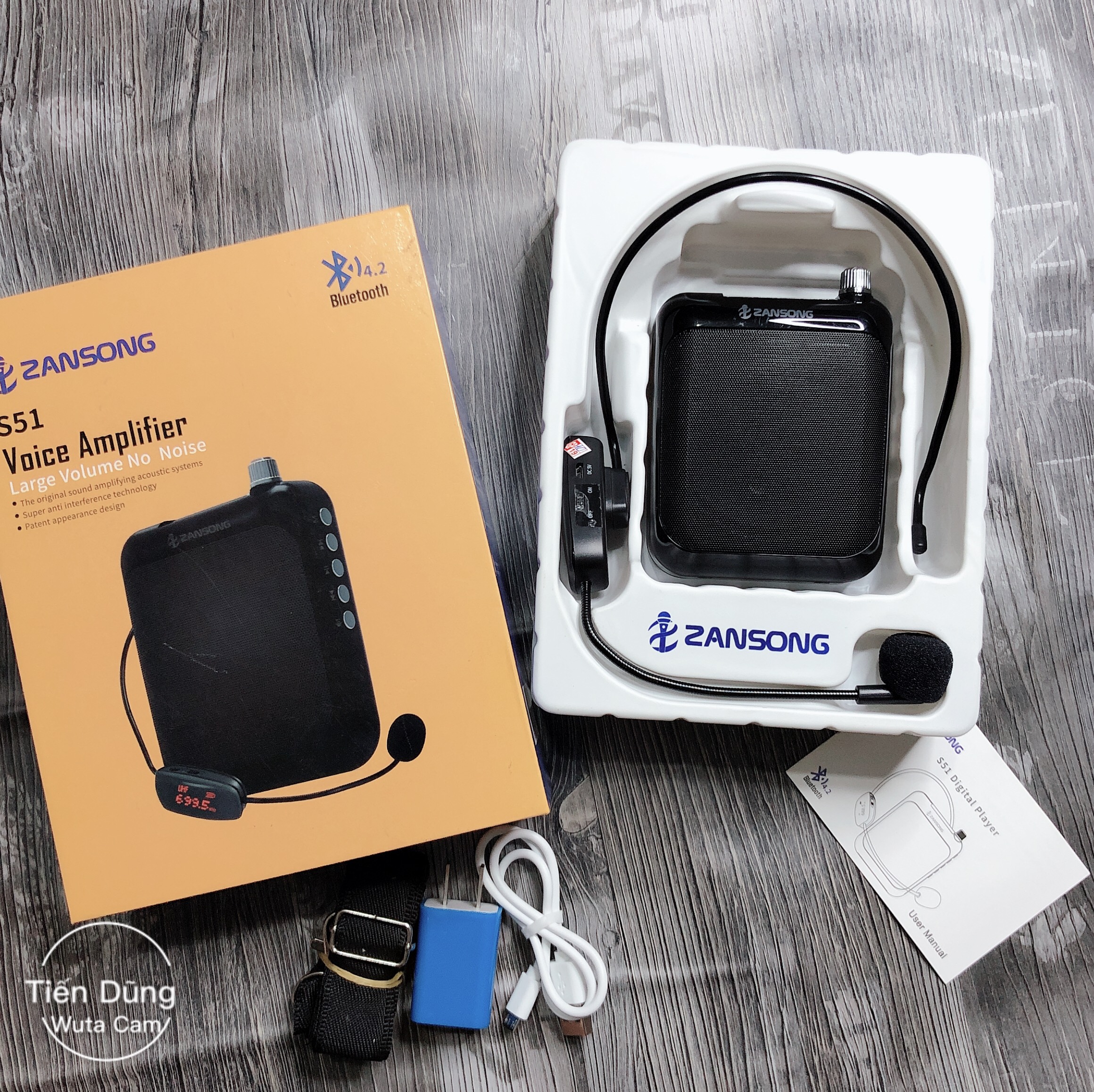 Máy trợ giảng không dây Zangsong S51 chính hãng- Máy zansong S51 kèm 1 mic không dây