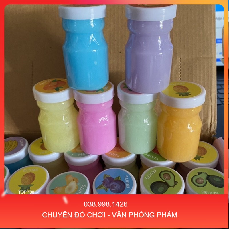 Đồ chơi slime - chất dẻo ma thuật lọ trái cây