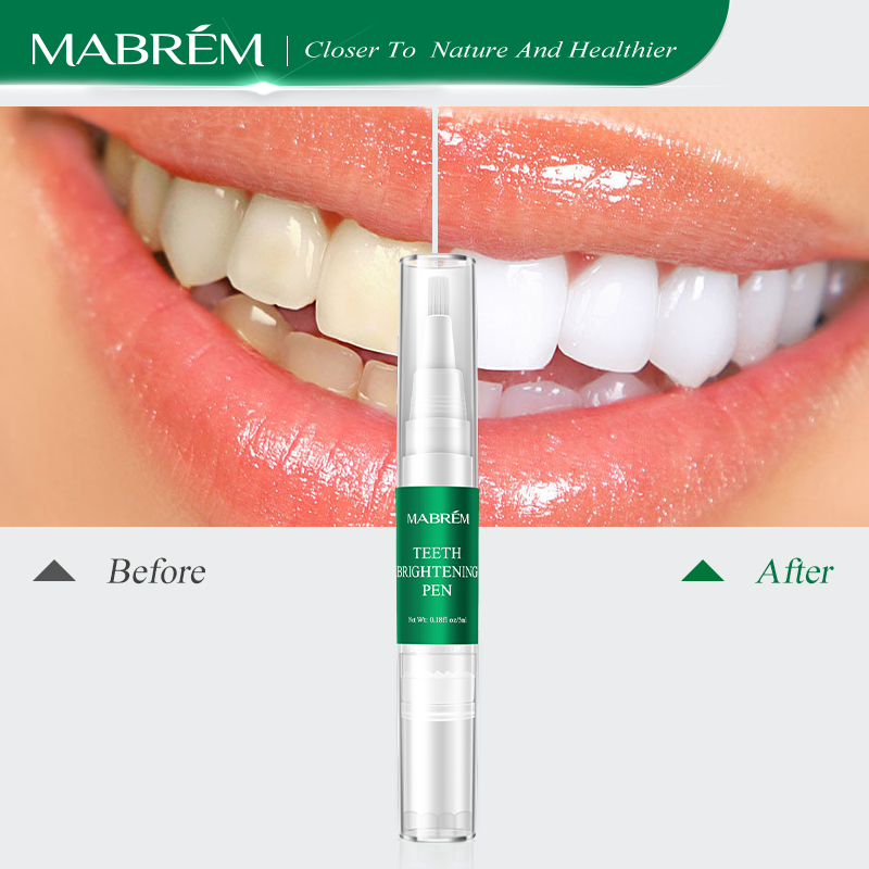 MABREM Gel làm trắng răng Bút làm sạch trắng huyết thanh chăm sóc tinh chất vệ sinh loại bỏ vết bẩn Tẩy trắng răng Chất làm trắng 5ml