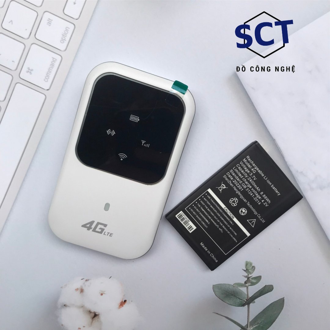Pin Bộ phát sóng wifi 4G từ sim - Pin Phát wifi 4G LTE MF80 ZTE, tốc độ cực cao 150 Mbps