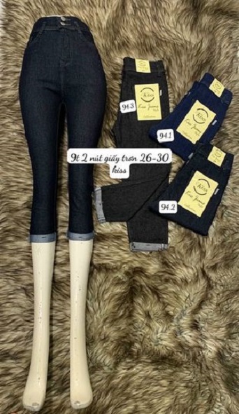 Quần jeans lỡ chín tấc co giãn size đại shop phương châu