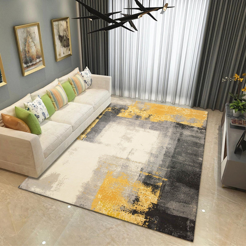 Thảm Trải Sàn Phòng Khách Chống Trơn (1m6 x 2m3) - Thảm Trải Sàn Cao Cấp Trang Trí Phòng Khách - Thảm Lót Sàn HIỆN ĐẠI, MỀM MỊN, DỄ DÀNG VỆ SINH