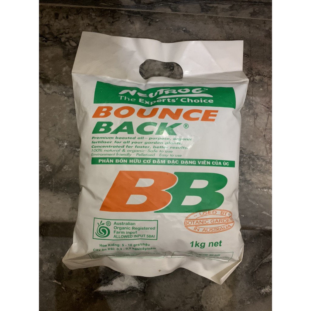 Phân hữu cơ đạm cá Úc dạng viên Bounce Back 1kg