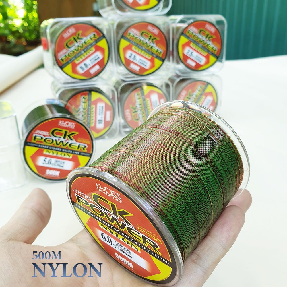 Cước câu cá tàng hình dùng làm dây trục câu cá 100% Nylon CK power CK500