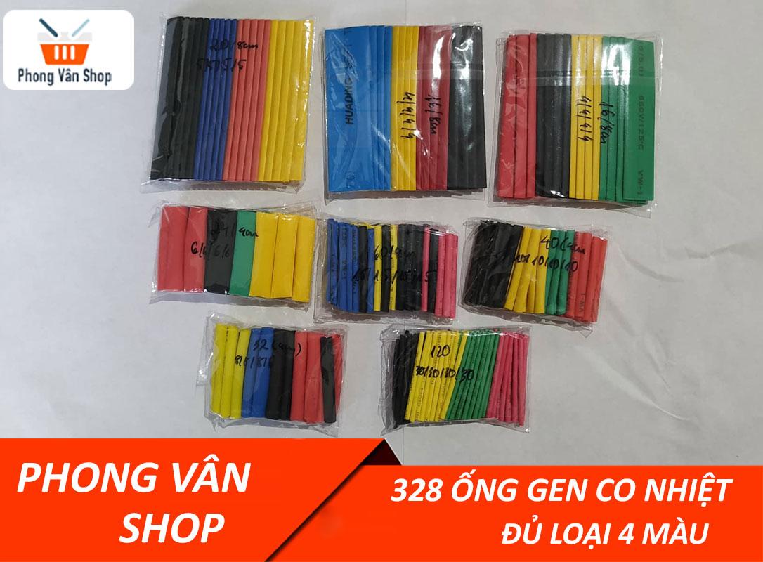 328 Ống gen co nhiệt đủ loại - 4 màu