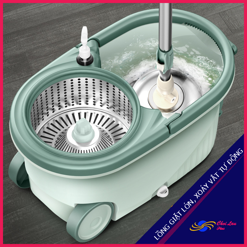 Bộ chổi lau nhà thông minh xoay 360 độ cao cấp