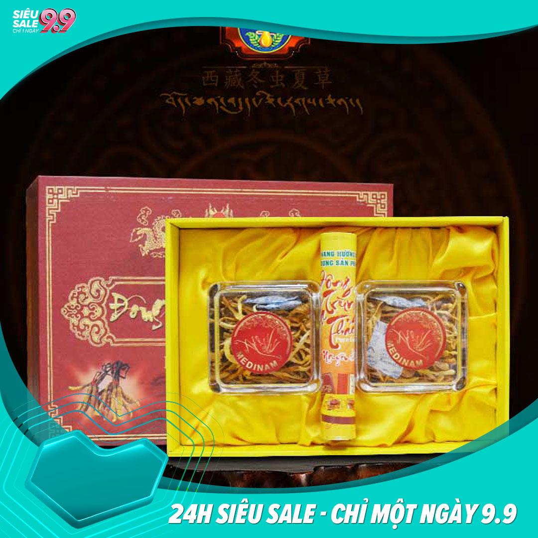 Nấm Đông trùng hạ thảo Việt Nam - Hộp quà biếu sức khỏe ý nghĩa