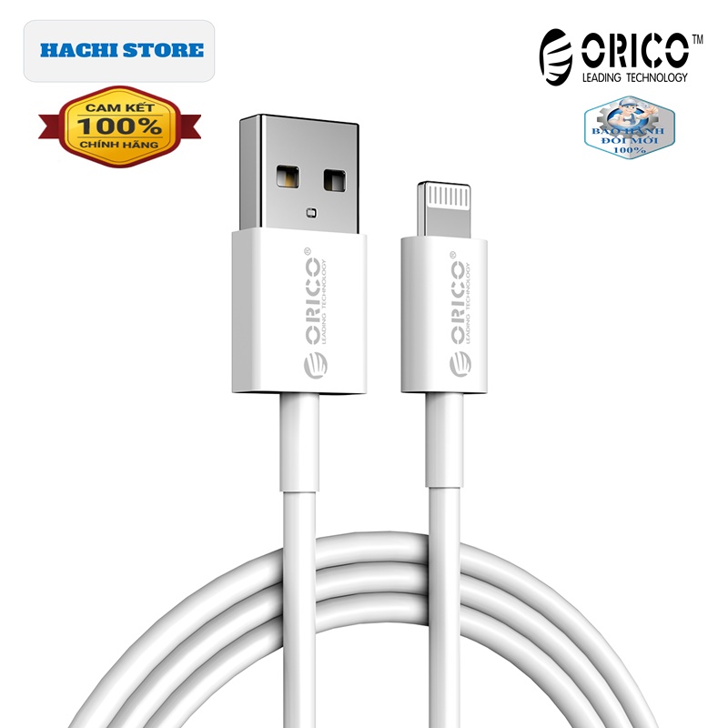 Dây sạc iphone, ipad chứng chỉ Apple MFi Orico AL01 - Hàng phân phối Chính Hãng