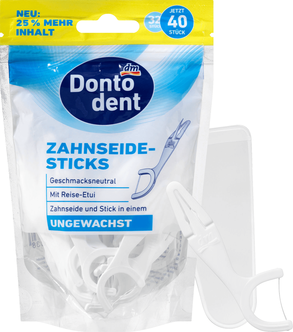 Chỉ nha khoa dontodent ungewachst dạng que - hàng nhập đức