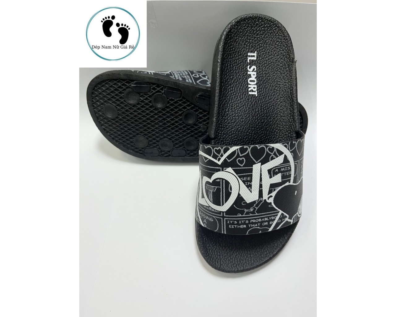 (TPCM)Dép đúc, dép lê , dép quai ngang nam nữ Love thời trang bền đẹp giá rẻ tận kho tphcm phù hợp mọi lứa tuổi hssv
