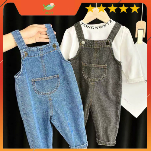Yếm Jean Cho Bé , Yếm Bé Trai Và Bé Gái Chất Liệu Dày Dặn Từ 7kg Đến 28kg - DOLY STORE