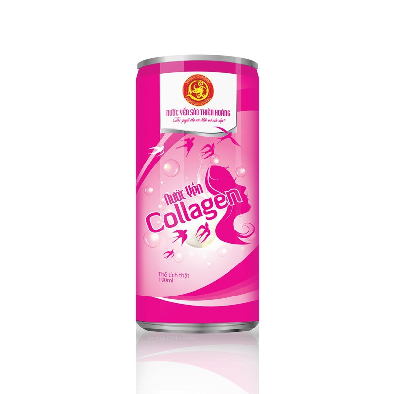 Nước Yến Thiên Hoàng Collagen 190 Ml/Lon