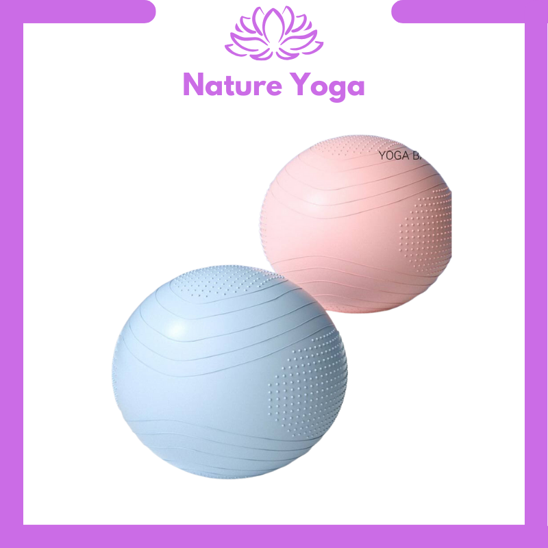 Bóng yoga Cao Cấp Cấu Trúc 4D Chống Cháy Nổ - Tặng Kèm Bơm