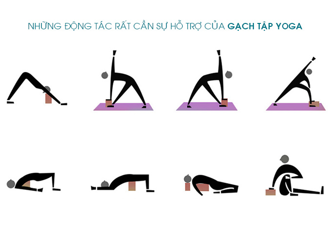 Gối – Gạch tập Yoga  làm từ xốp PVA  nên rất nhẹ đàn