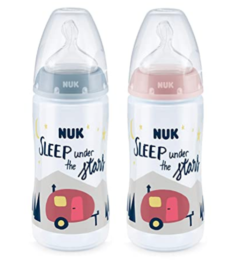 [HCM]Bình sữa Nuk nhựa cổ rộng 300ml - Xách tay Đức