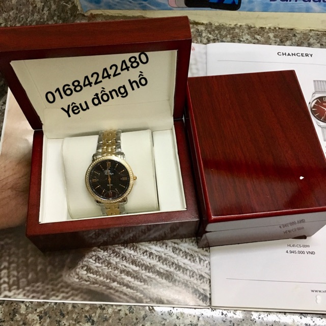 [HCM]Hộp gỗ vân đựng đồng hồ- loại lớn
