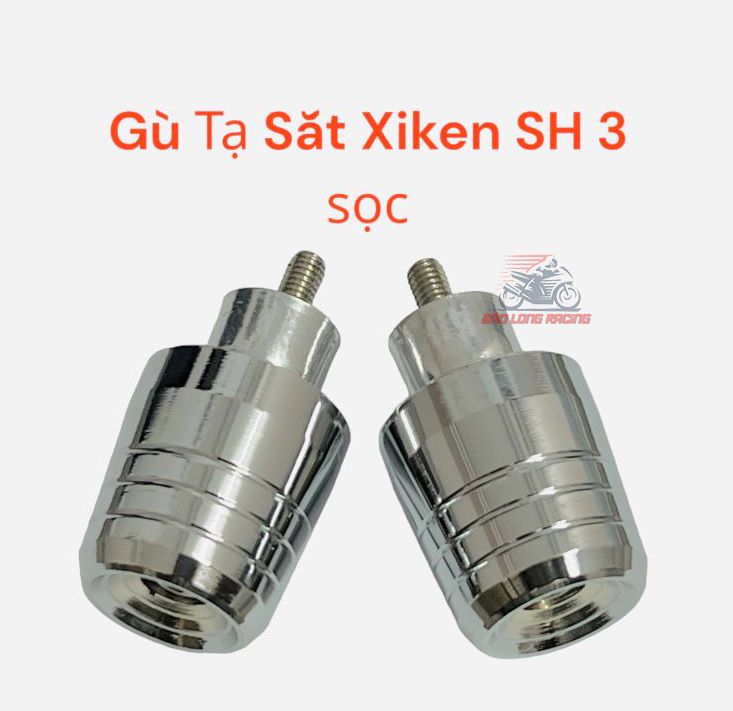 Cặp gù tay lái SH XiKen 3 sọc gắn xe máy Sirius Wave Dream Exciter Winner Sonic....