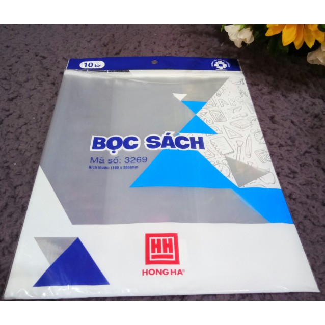 Nilon bọc sách gk cấp 2, 3 hồng hà 3269