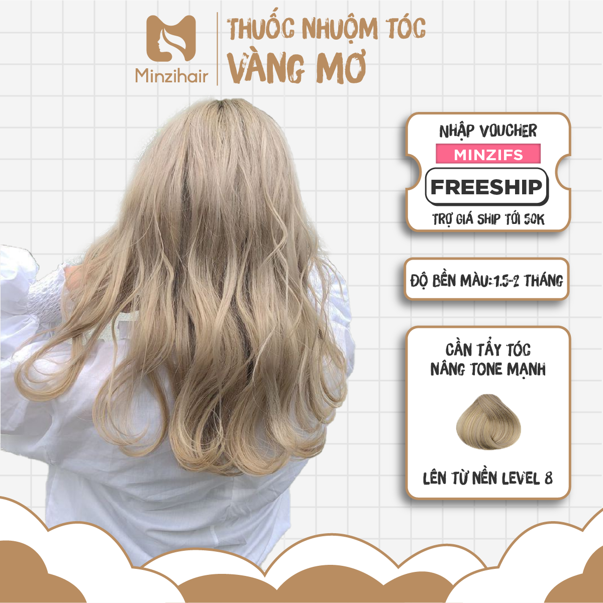 Với Tẩy tóc Level 8 giá rẻ, bạn sẽ sở hữu ngay tóc vàng mơ tự tin và nổi bật. Hãy xem hình ảnh để khám phá thêm về sản phẩm này.