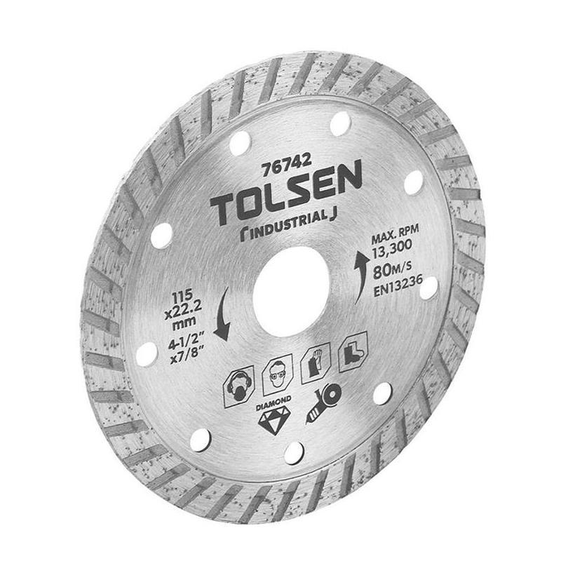 Đĩa cắt gạch kim cương tolsen 76742- 115x22.2mm